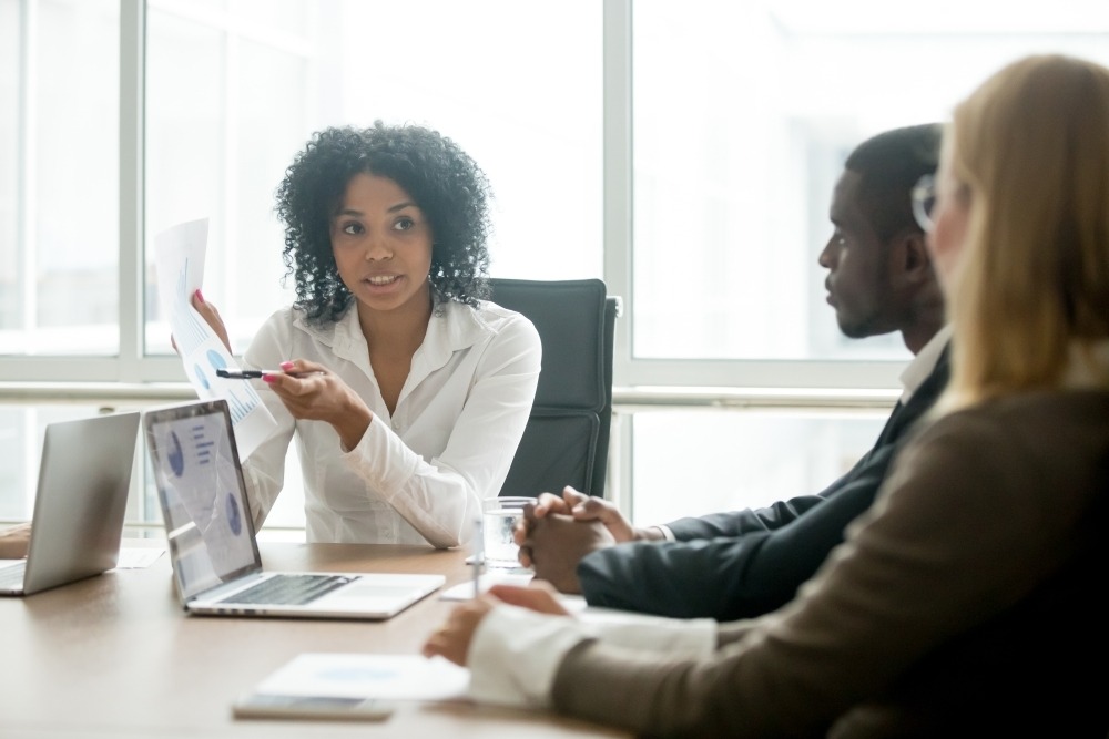 Executives in a working session
